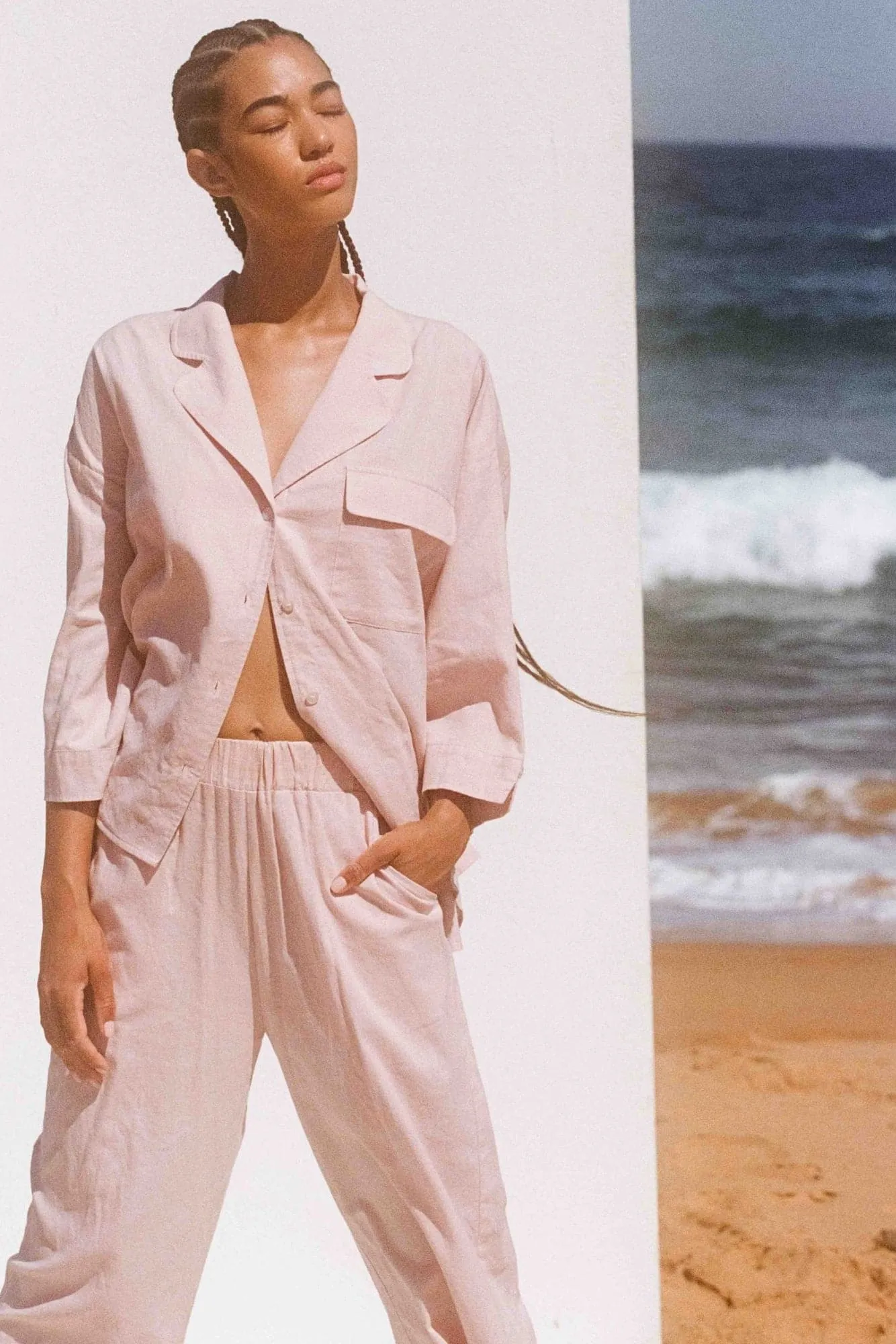 BARE THE CASUAL SHIRT - DUSTY ROSE