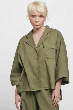 BARE THE CASUAL SHIRT - OLIVE
