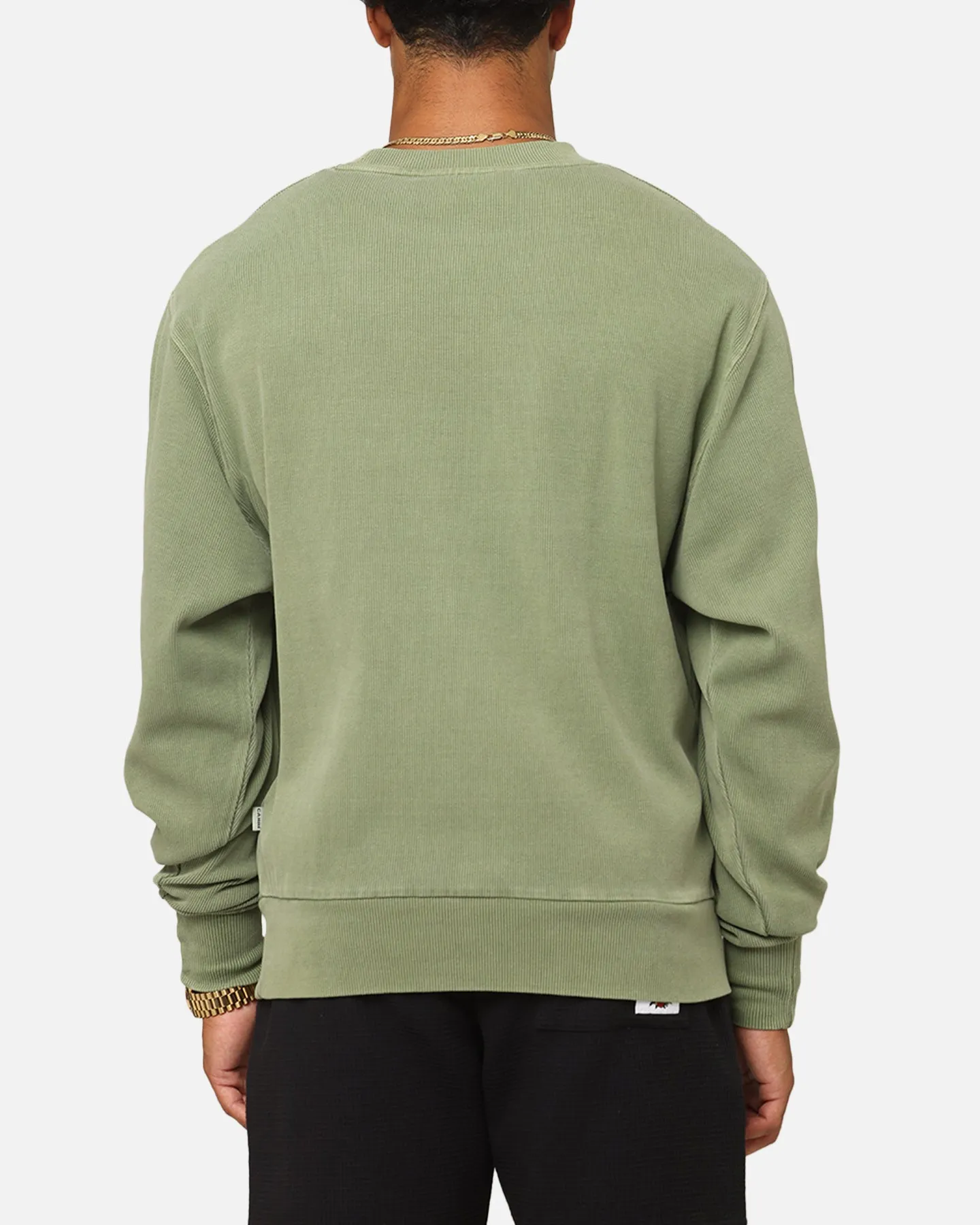 Carre Avenue Ribbed Crewneck Olive