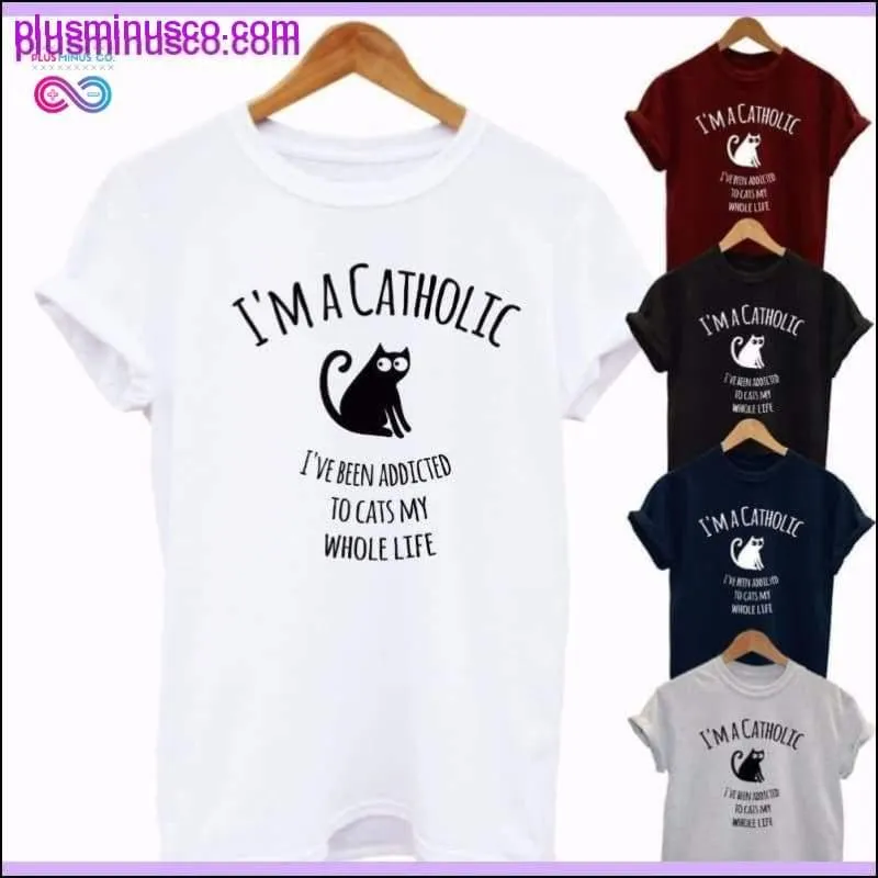 Cat Gift Crazy Lady Pet Cats Cute Mens Ladies T Shirt Gift
