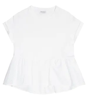 Cotton top Brunello Cucinelli, white