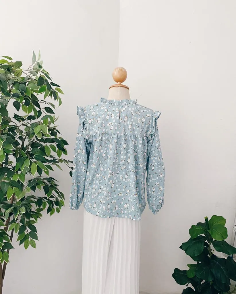 Floral Ruffle Top's