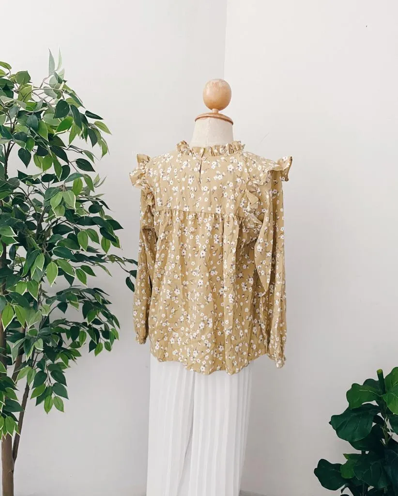 Floral Ruffle Top's