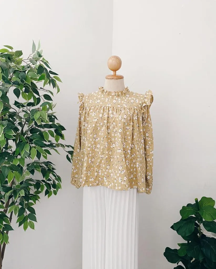 Floral Ruffle Top's