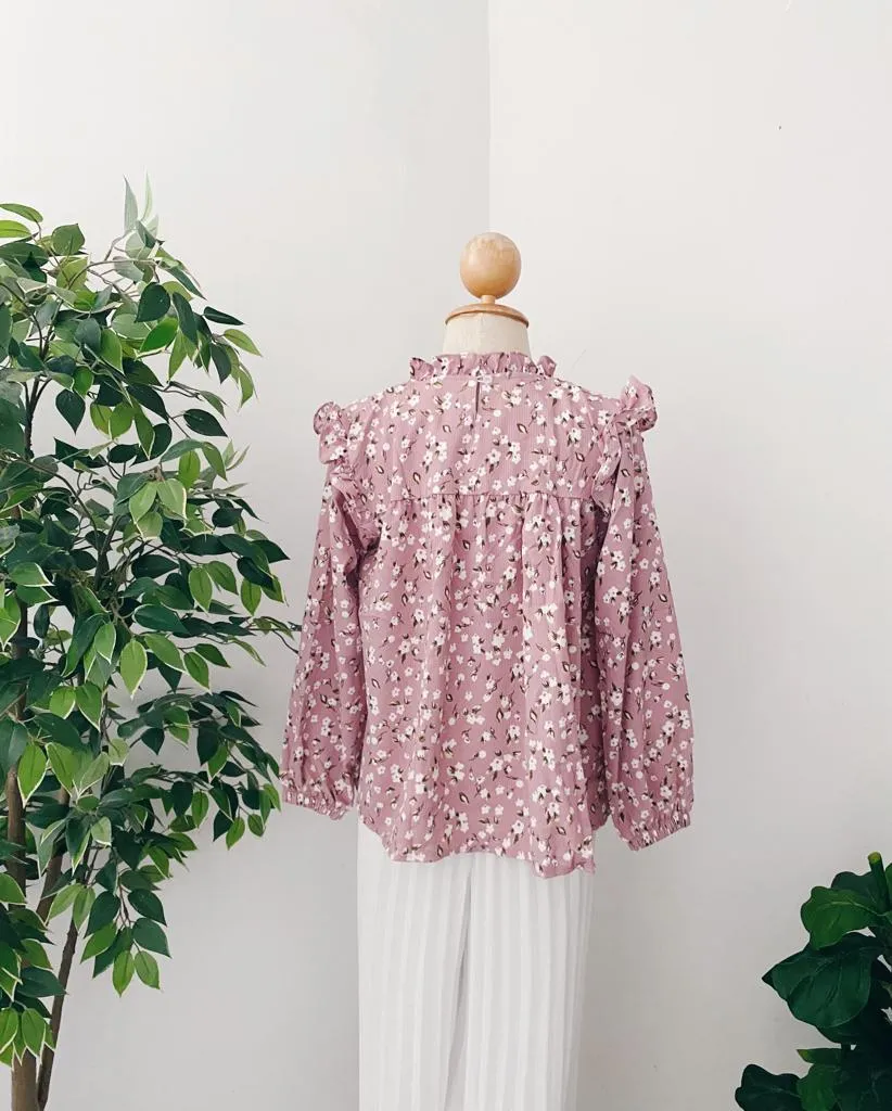 Floral Ruffle Top's