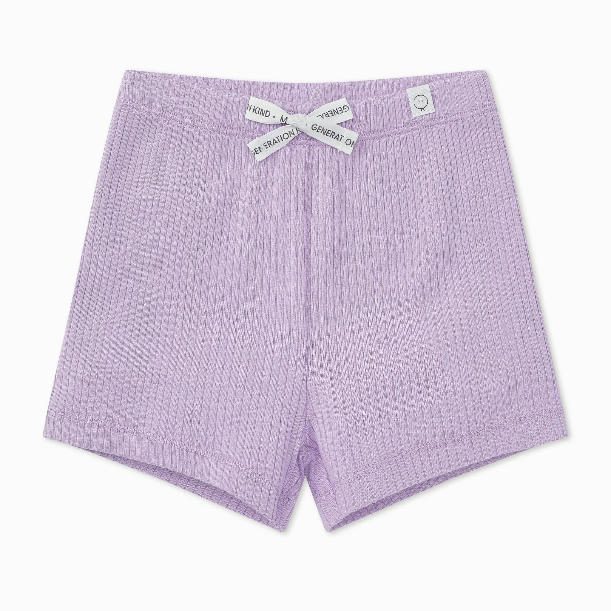 Flower Ribbed Short Sleeve Tee & Shorts Outfit