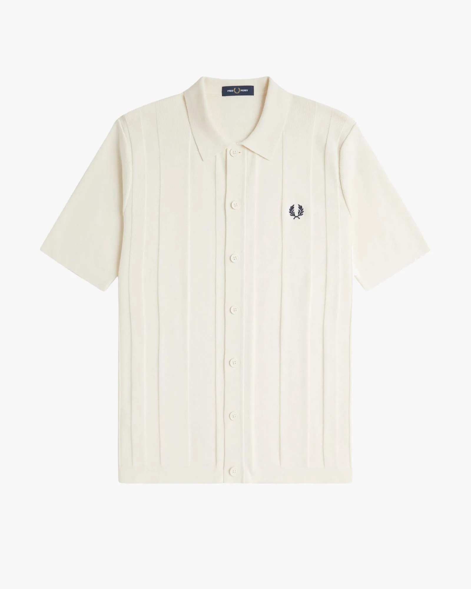 Fred Perry Button Through Shirt - Ecru