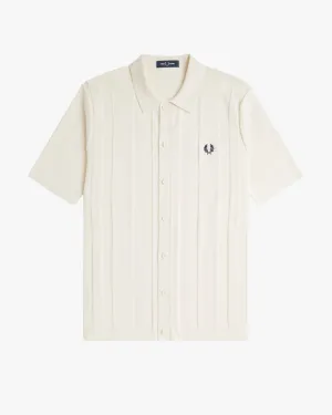 Fred Perry Button Through Shirt - Ecru