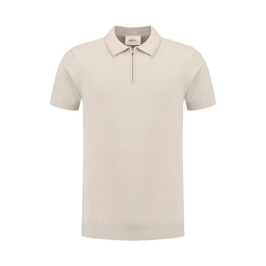 Half-zip Knitwear Polo Sand