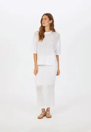 Marc Aurel White Knitted Top