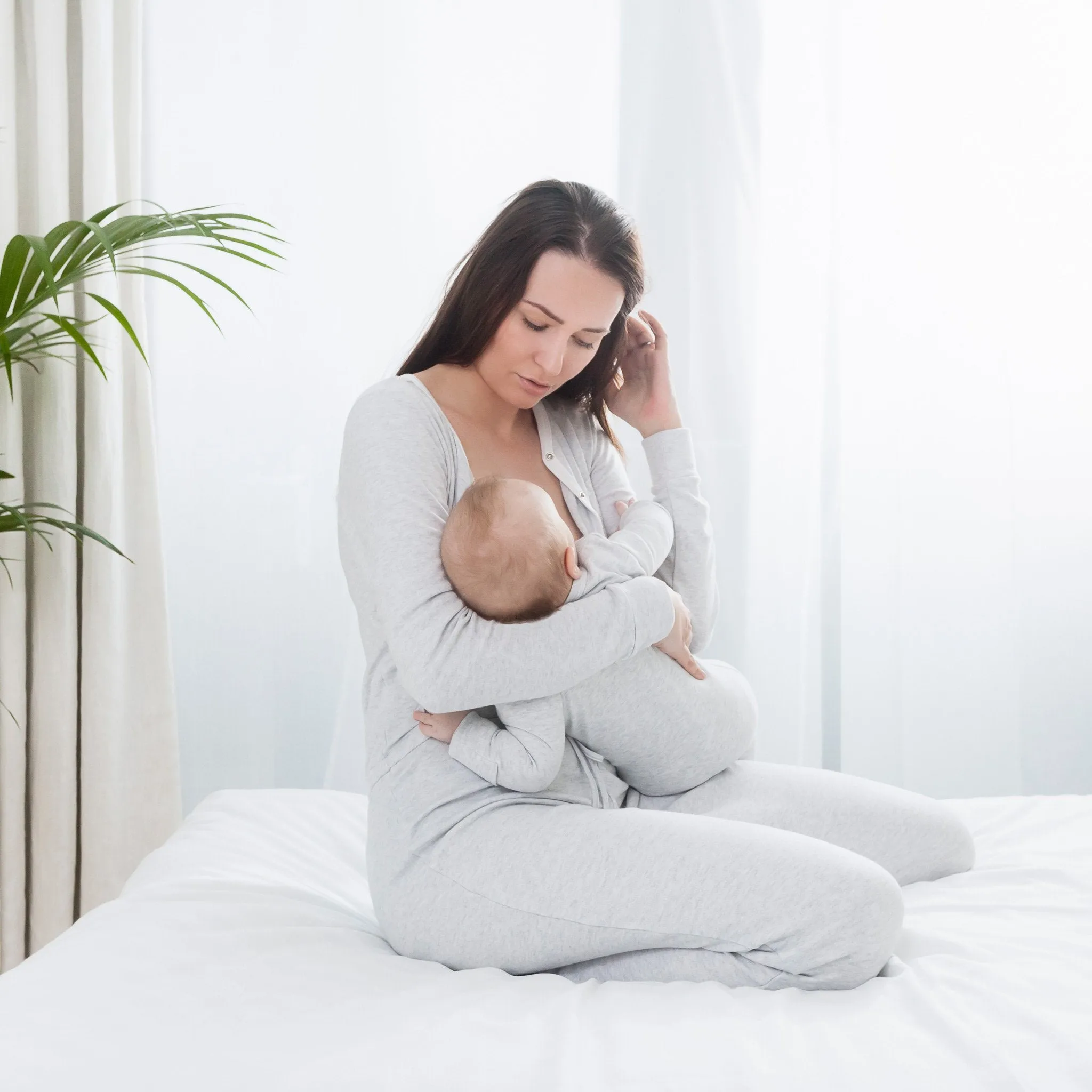 Matching Mum & Baby Grey Pyjamas