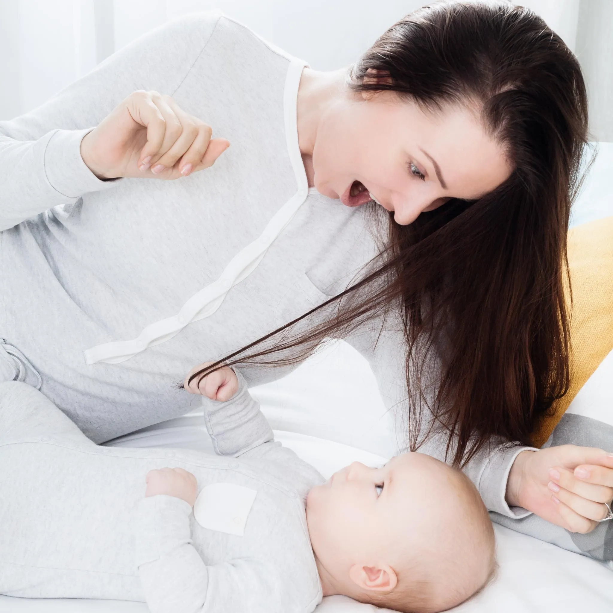 Matching Mum & Baby Grey Pyjamas