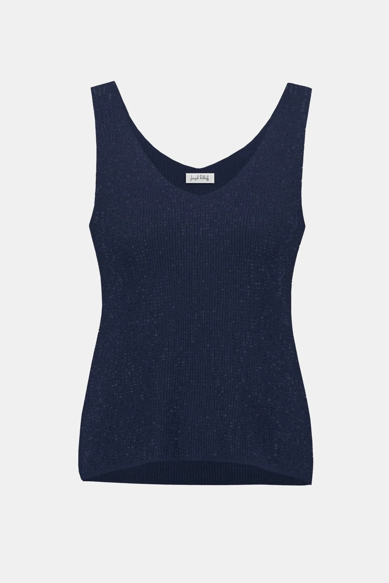Metallic Knitted Camisole with Rhinestones