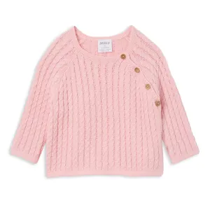 Milky Knit Cardigan - Powder Pink
