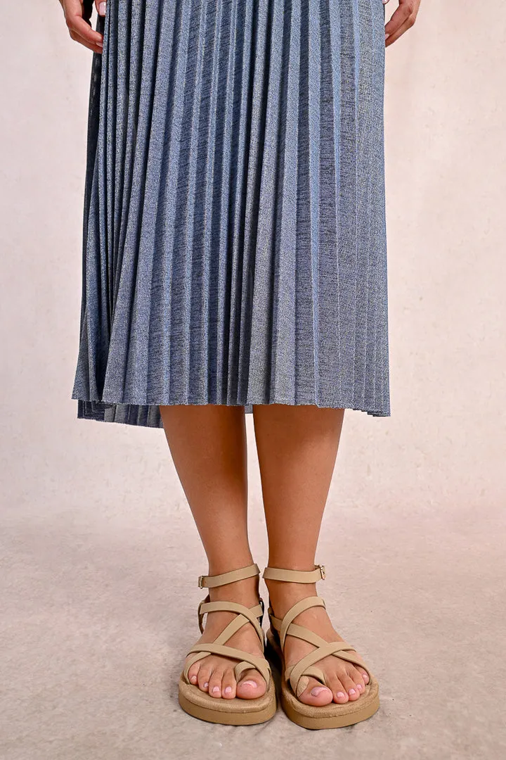 Molly Bracken Blue Ladies Knitted Skirt