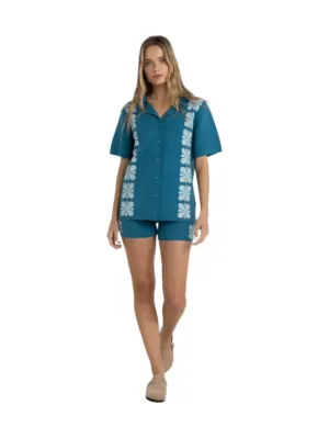 Solitude Knit Shirt - Pacific