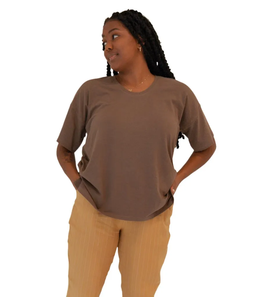 The T Shirt-Scoop Neck-Hemp Jersey Spandex-Classic Length
