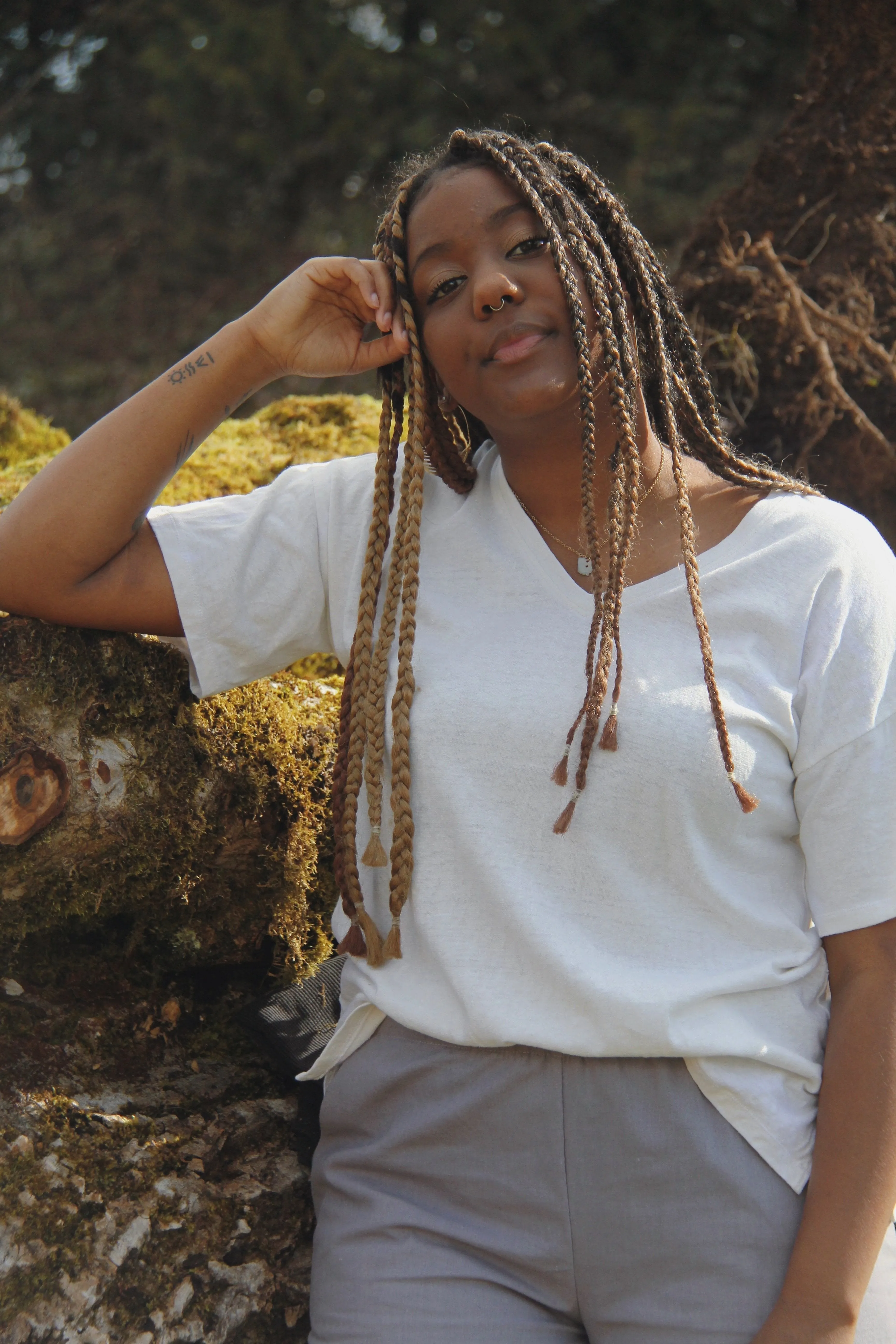 The T Shirt-V Neck-Hemp Jersey-Classic Length