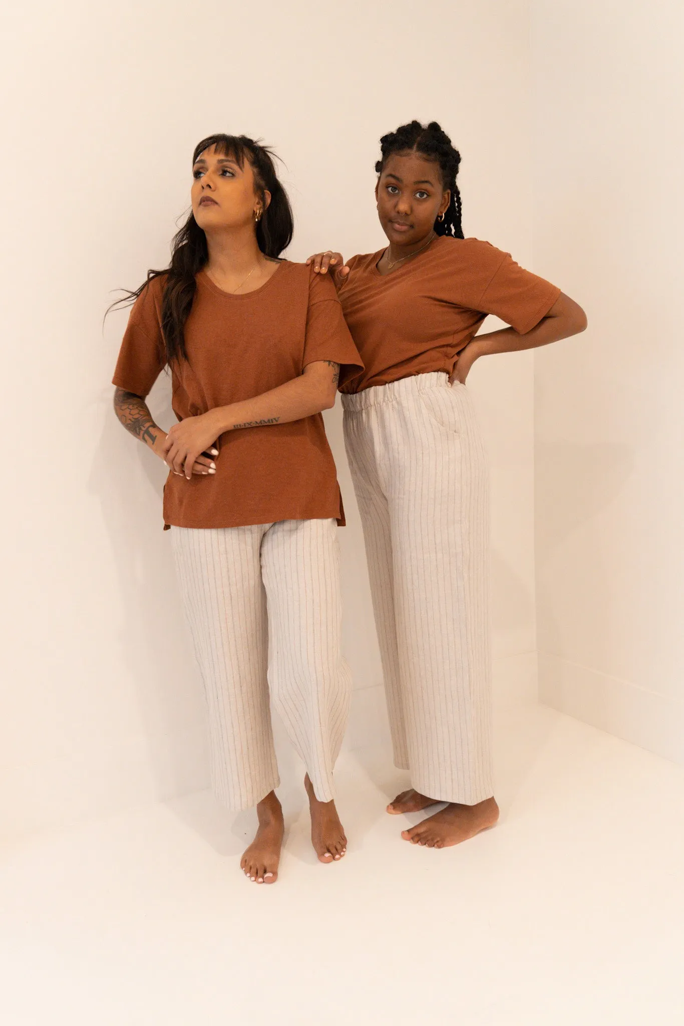 The T Shirt-V Neck-Hemp Jersey-Classic Length