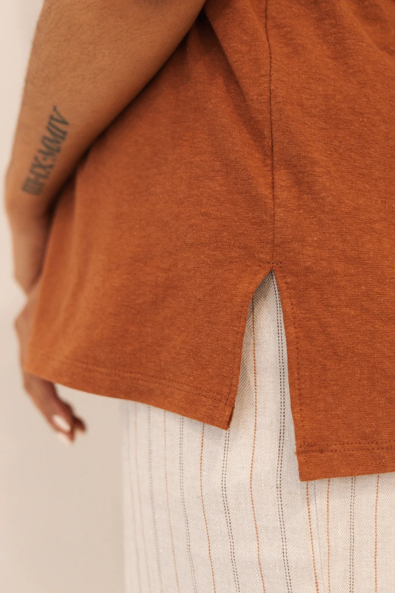 The T Shirt-V Neck-Hemp Jersey-Classic Length