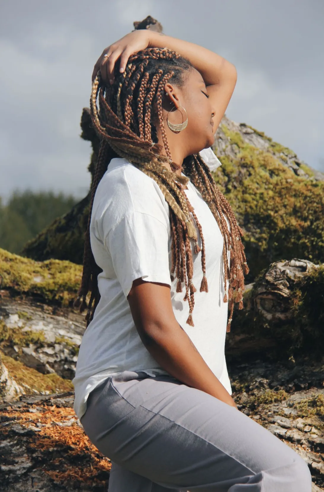 The T Shirt-V Neck-Hemp Jersey Spandex-Classic Length