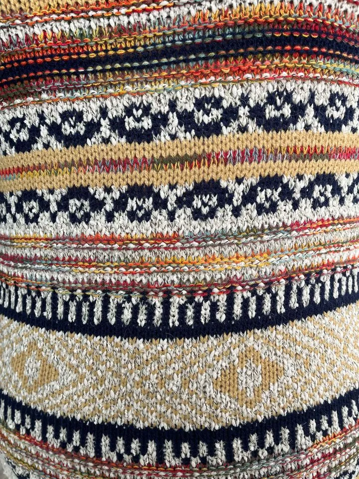 TOP - Multi coloured Knit Pullover Sweater