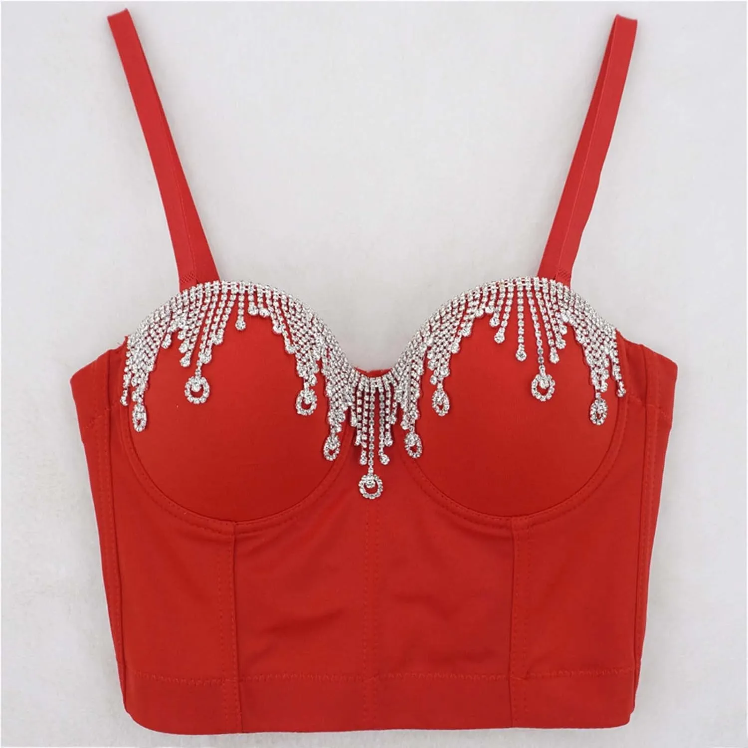 Womens Club Shiny Tank Tops Summer Rhinestone Sparkle Party Camisole Sleeveless Spring Shirts Spaghetti Straps Strap